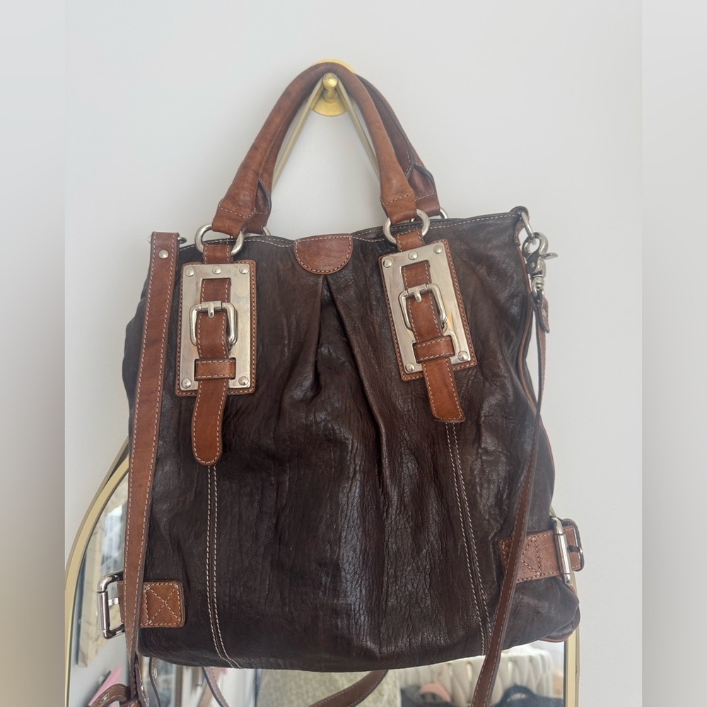 L’Incontro Genuine Leather Tote / Crossbody – Made in Italy